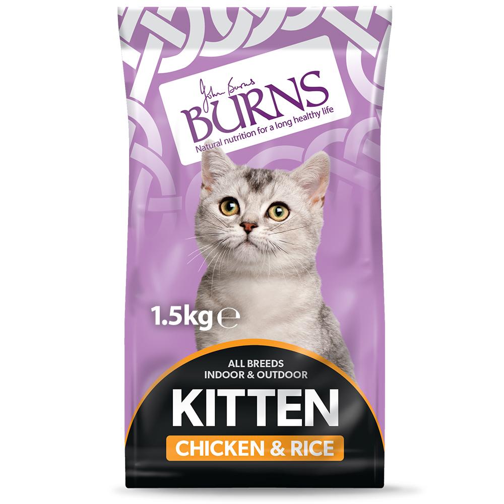 Burns Chicken & Rice Dry Kitten Food - 1.5kg