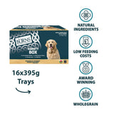Burns Mixed Bumper Box Wet Dog Food Trays- 16 x 395g