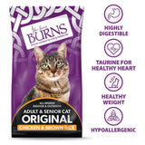 Burns Original Chicken & Brown Rice Dry Cat Food - 1.5kg