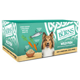 Burns Wild Fish with Carrots and Organic Brown Rice Wet Dog Food Trays - 12 x 150g