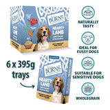 Burns Hearty Lamb with Carrots and Organic Brown Rice Wet Dog Food Trays - 6 x 395g