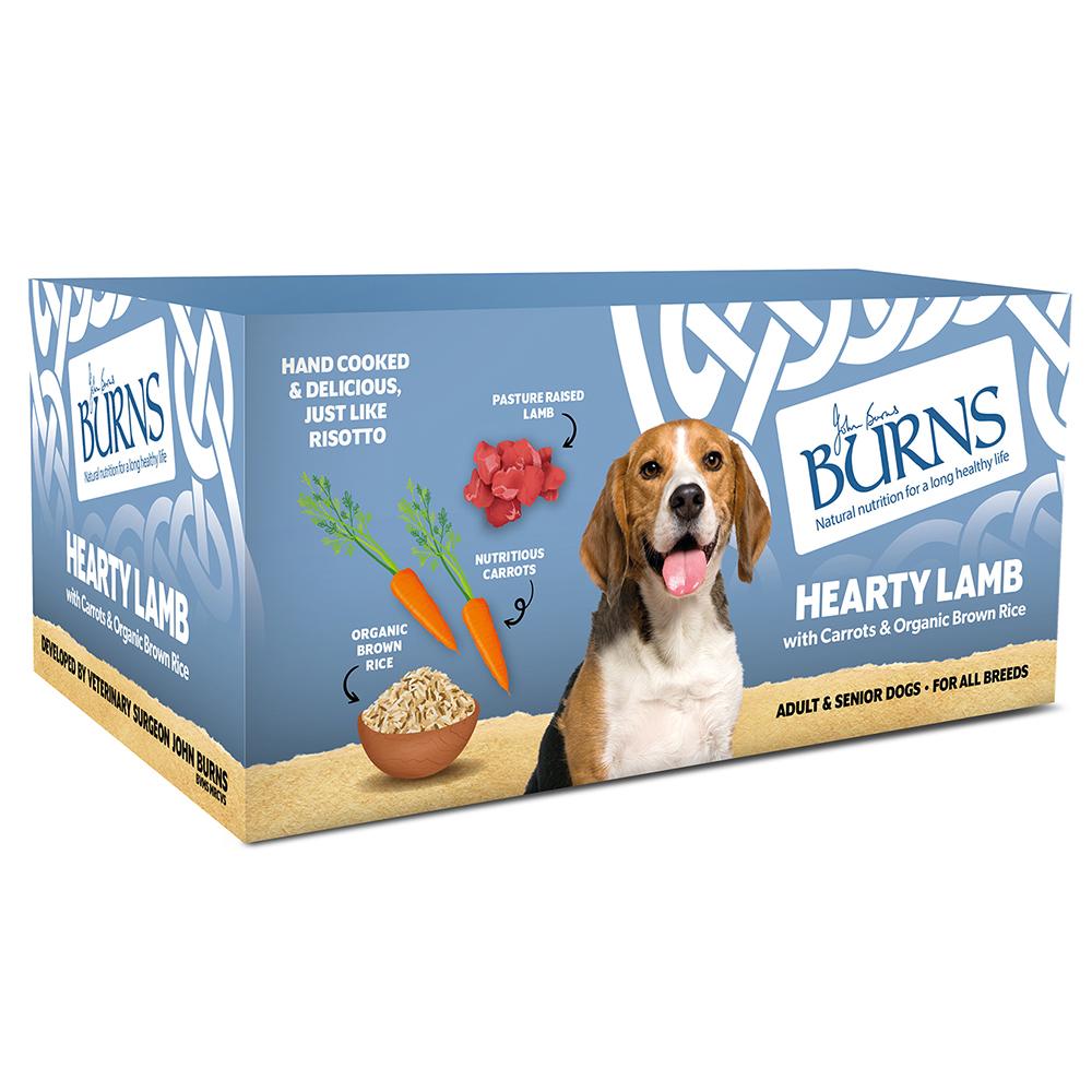 Burns Hearty Lamb with Carrots and Organic Brown Rice Wet Dog Food Trays - 12 x 150g