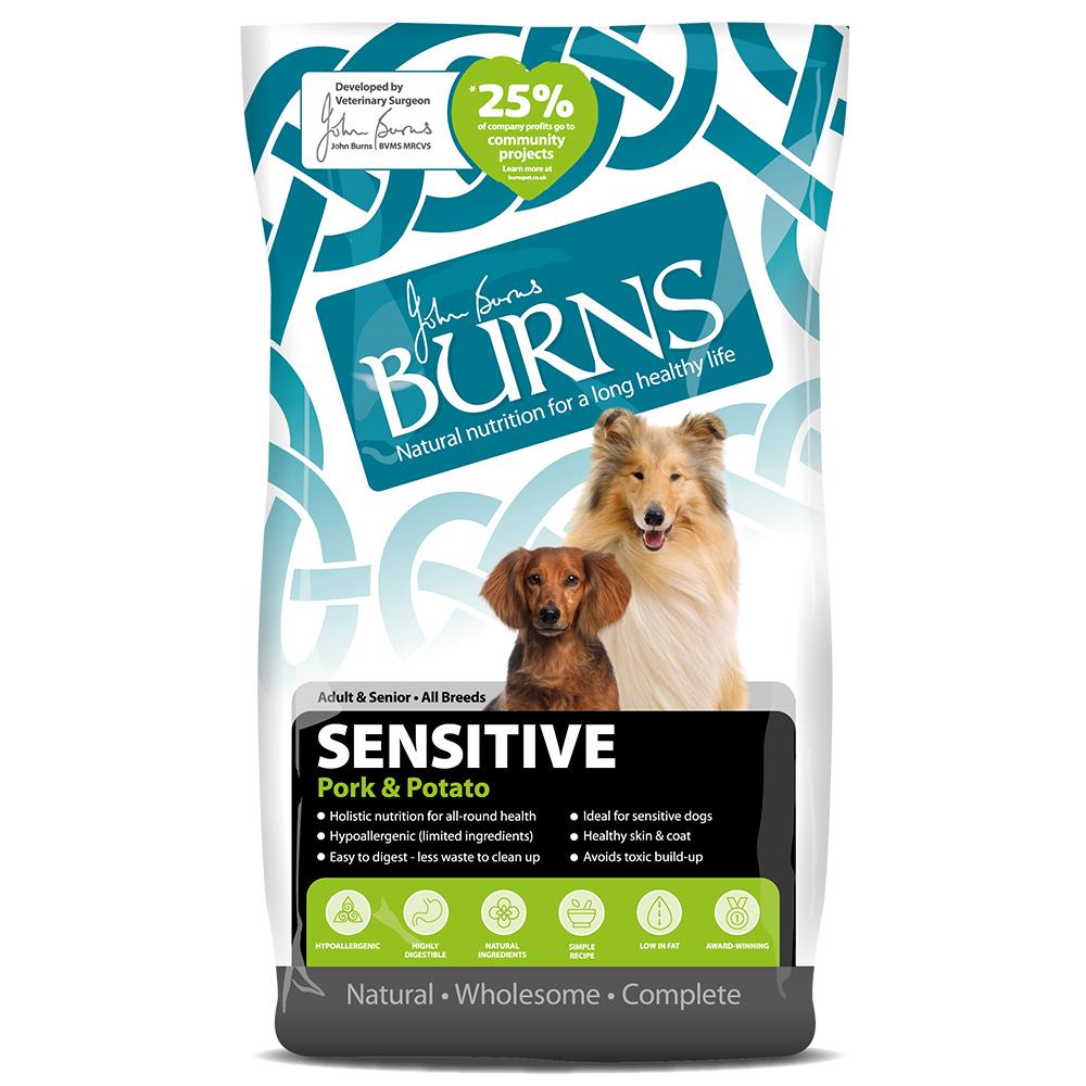 Burns Sensitive Pork & Potato Dry Dog Food - 12kg