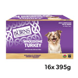 Burns Turkey Bumper Box Wet Dog Food Trays - 16 x 395g