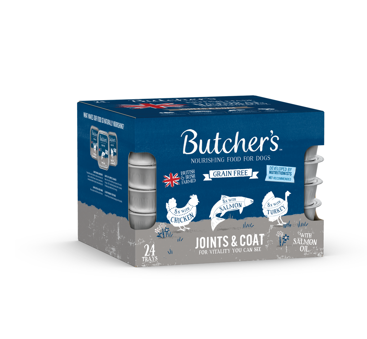 Butcher's Joint & Coat Wet Dog Food Trays - 24x150g