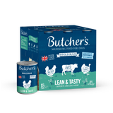 Butchers Lean & Tasty Chunks Wet Dog Food Cans - 18x390g