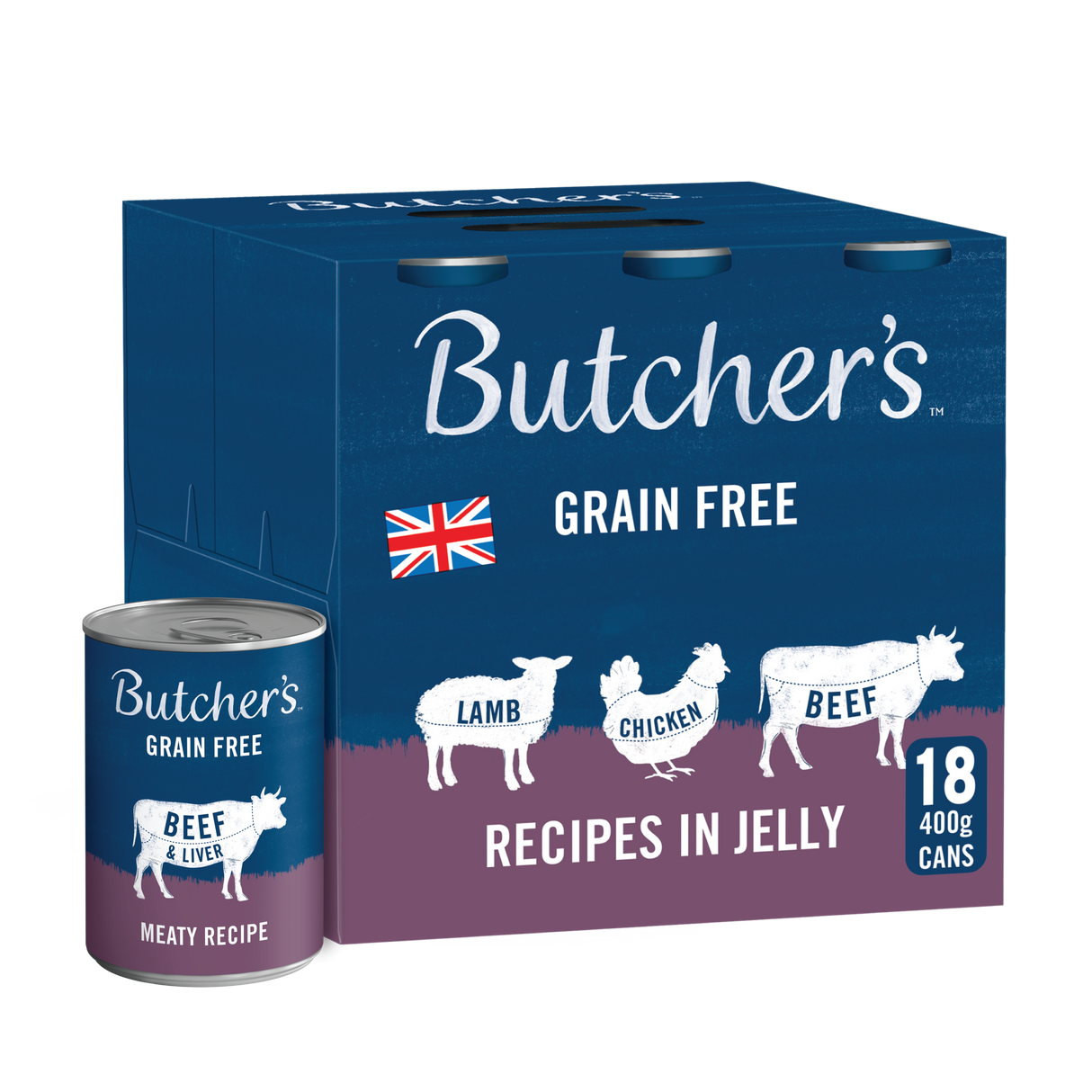 Butchers Meaty Recipe Wet Dog Food Cans - 18 x 400g