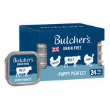 Butchers Puppy Perfect Wet Dog Trays - 24 x 150g