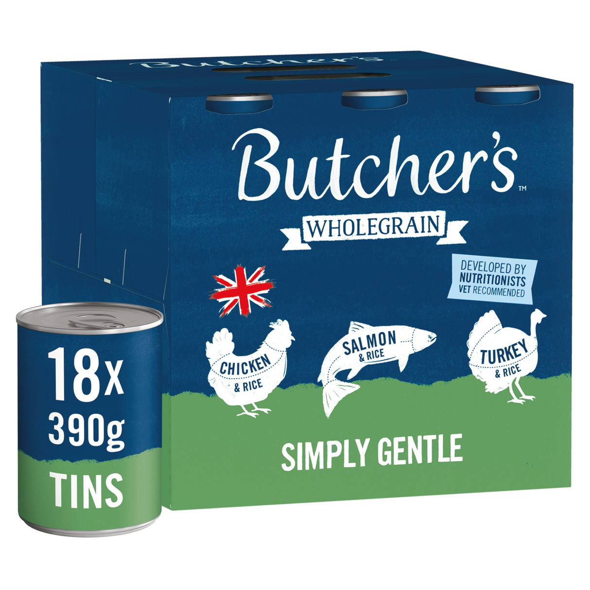 Butchers Simply Gentle Wet Dog Food Cans - 18 x 390g