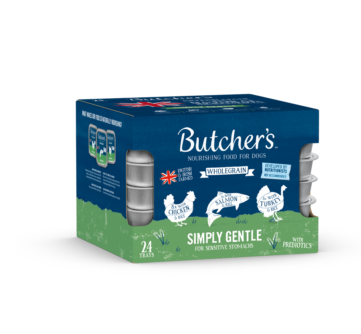 Butchers Simply Gentle Wet Dog Food Trays - 24 x 150g