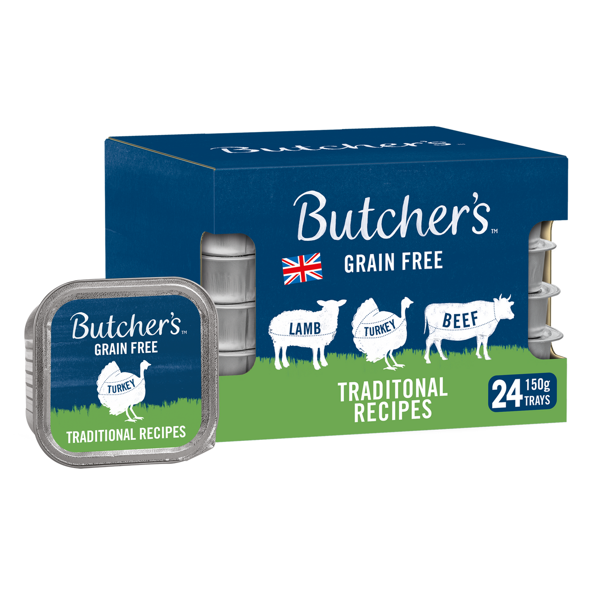 Butchers Traditional Recipes Wet Dog Food Trays - 24 x 150g