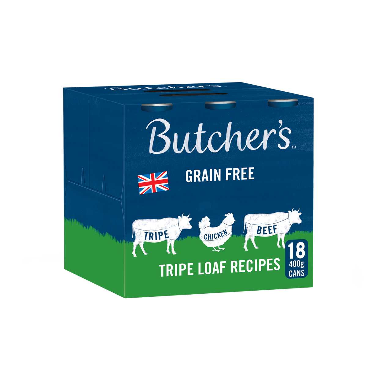 Butchers Tripe Loaf Recipes Wet Dog Food Cans - 18 x 400g
