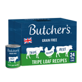 Butchers Tripe Loaf Recipes Wet Dog Food Cans - 24x400g