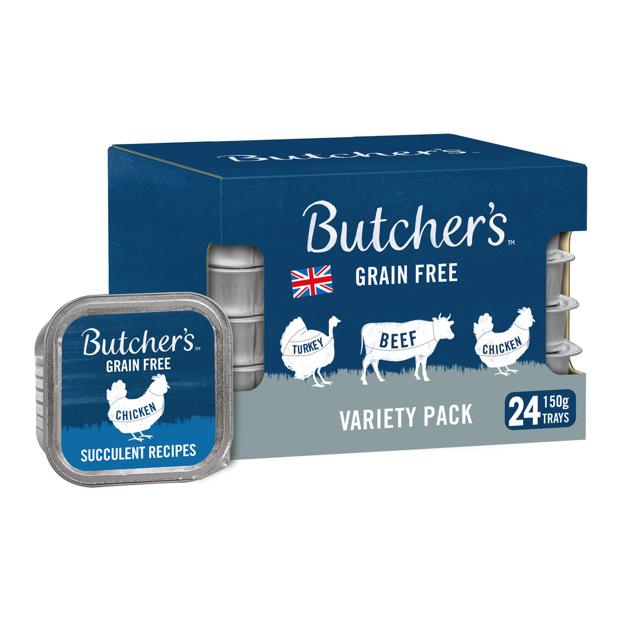 Butchers Variety Wet Dog Food Trays - 24 x 150g