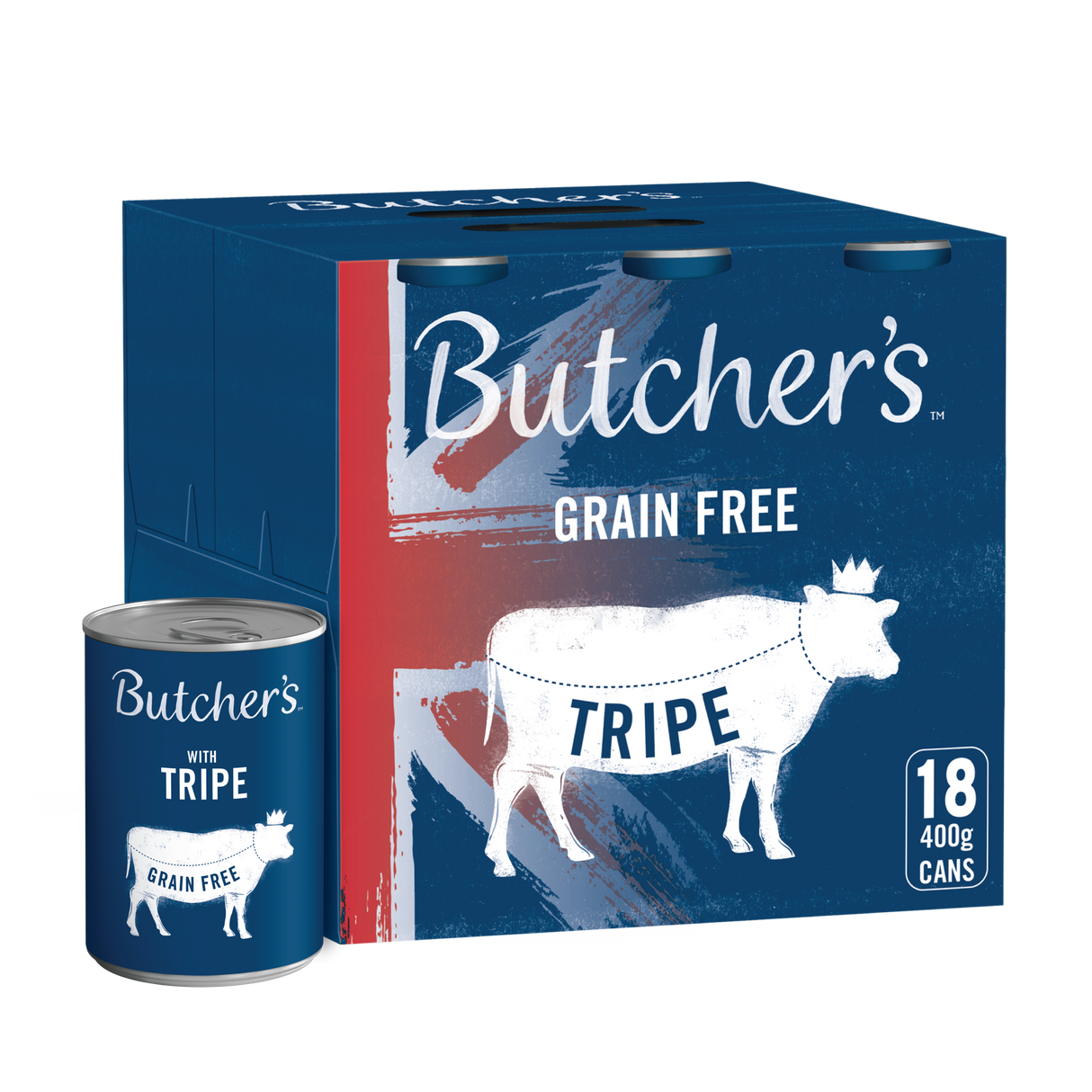 Butchers Tripe Wet Dog Food Cans - 18 x 400g