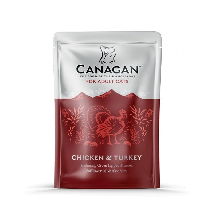 Canagan Chicken & Turkey Wet Cat Food Pouches - 8 x 85g
