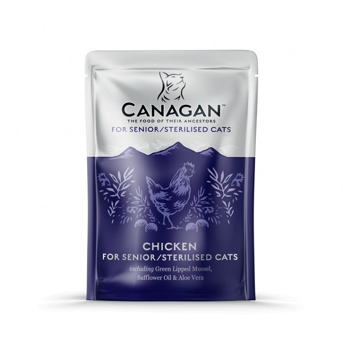 Canagan Chicken Senior/Sterilised Wet Cat Pouches - 8 x 85g