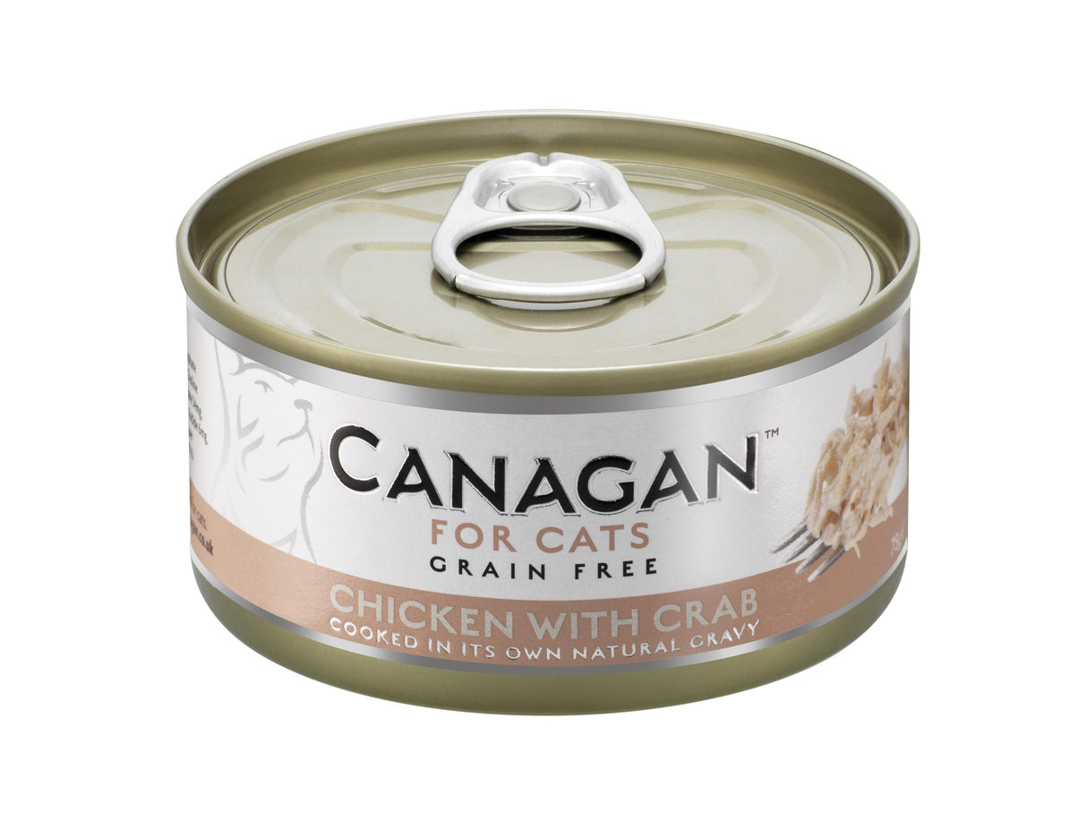 Canagan Chicken & Crab Wet Cat Food Tins  - 12 x 75g