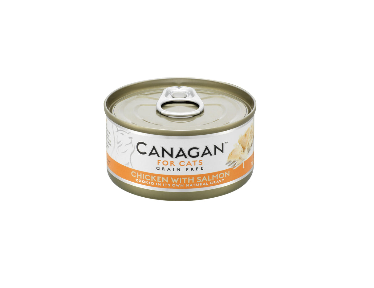 Canagan Fresh Chicken & Salmon Grain Free Wet Cat Food Tins - 12 x 75g
