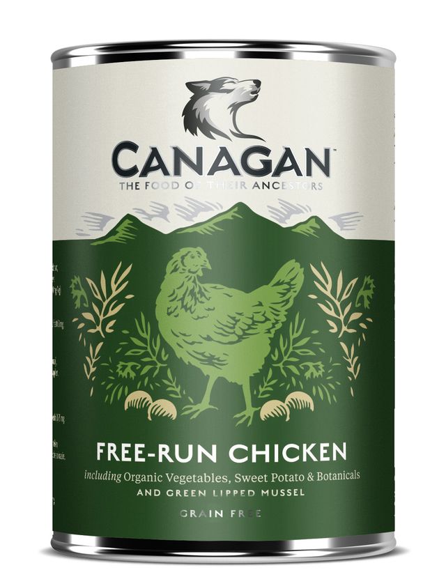 Canagan Grain Free Free-Run Chicken Wet Dog Food Tins - 6 x 400g