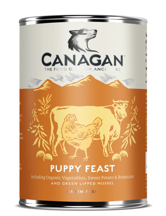 Canagan Grain-Free Puppy Feast Wet Dog Food Tins - 6 x 400g