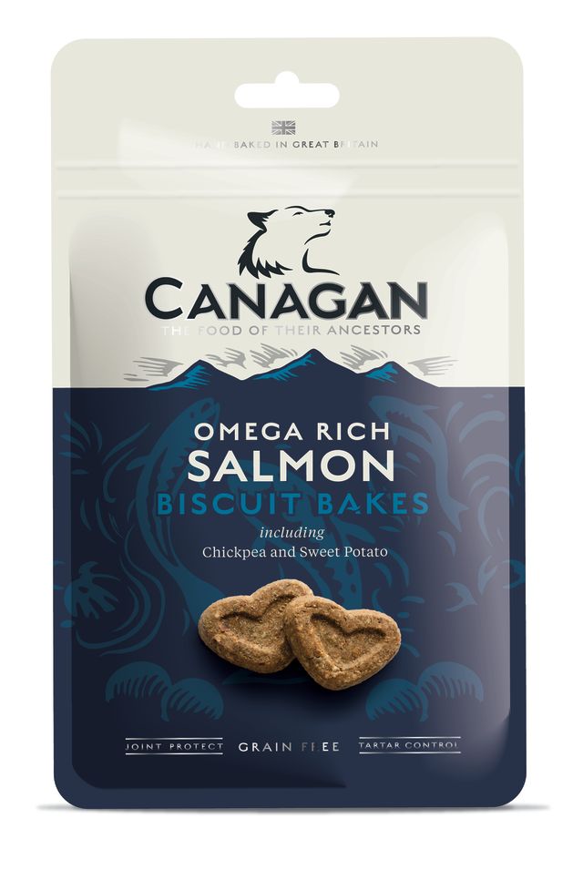 Canagan Omega - Rich Salmon Biscuit Bakes Treats for Dogs - 150g