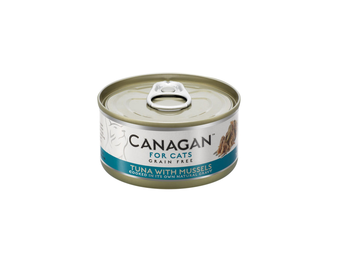 Canagan Tuna & Mussels Grain-Free Cat Food Tins 12 x 75g