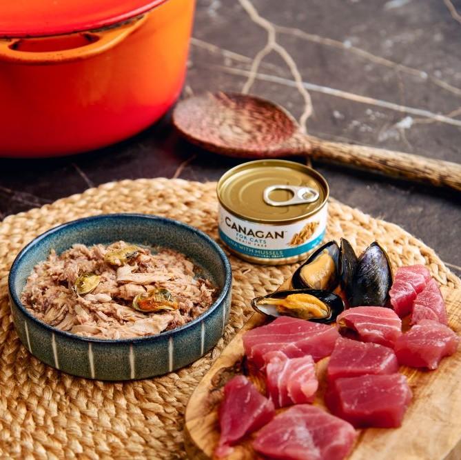 Canagan Tuna & Mussels Grain-Free Cat Food Tins 12 x 75g