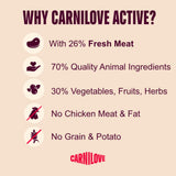 Carnilove Active Salmon & Turkey Adult Dry Dog Food - 1.5kg