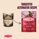 Carnilove Turkey & Buffalo Adult Wet Dog Food Pate Pouches – 12 x 300g