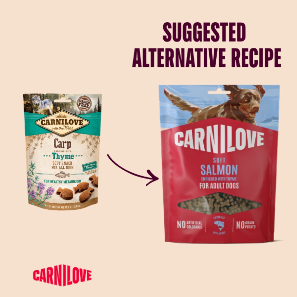 Carnilove Carp with Thyme Soft Dog Treats - 200g