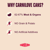 Carnilove Chicken & Lamb Wet Cat Food Tins - 12 x 100g
