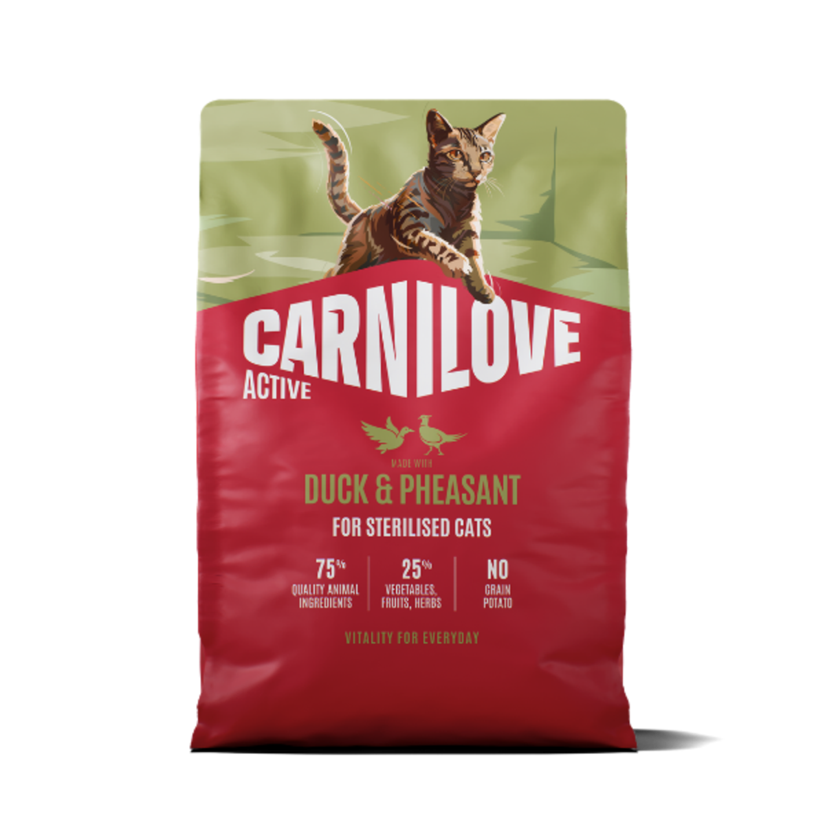 Carnilove Active Duck & Pheasant Sterilised Adult Dry Cat Food – 2kg