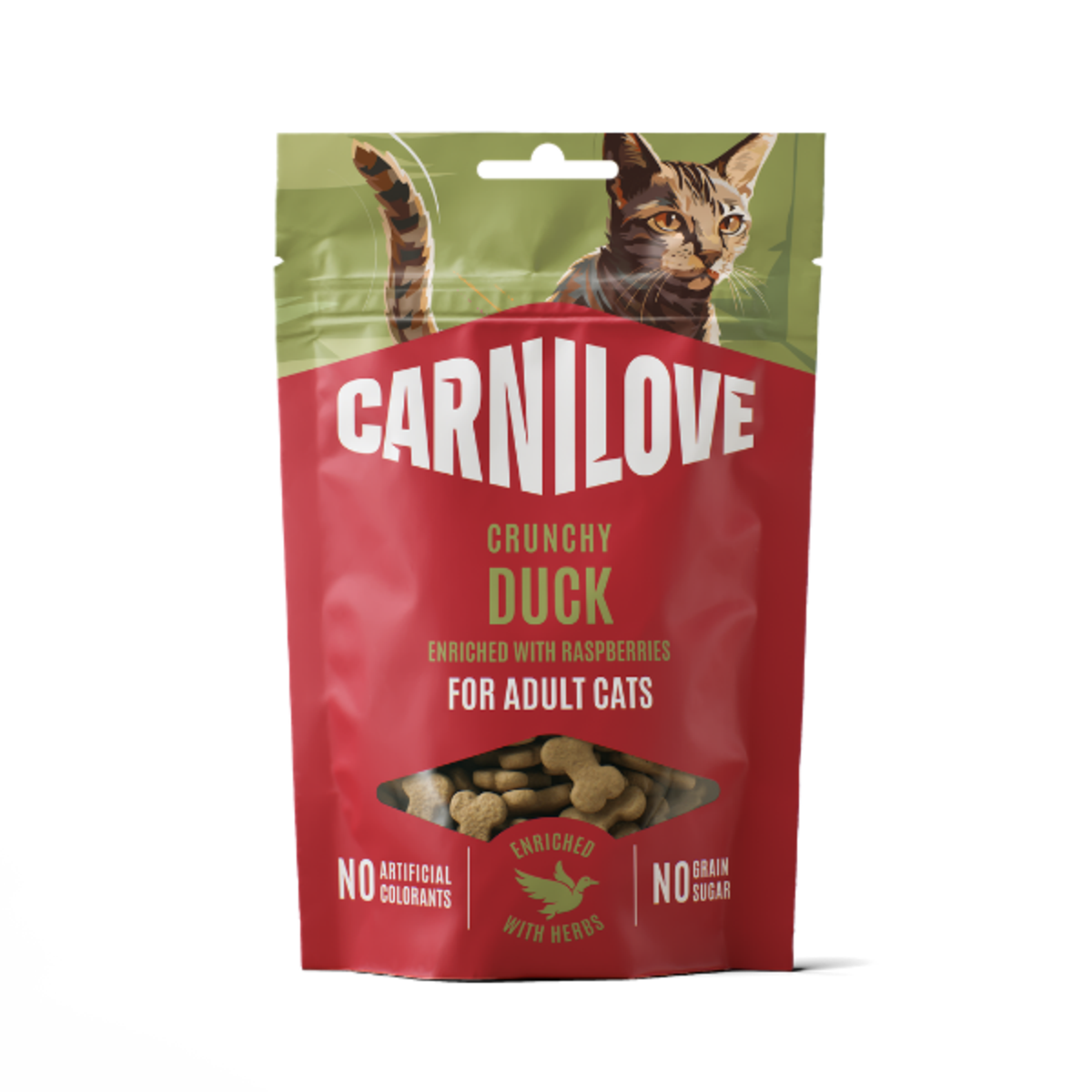 Carnilove Duck with Raspberries Crunchy Cat Treats - 50g