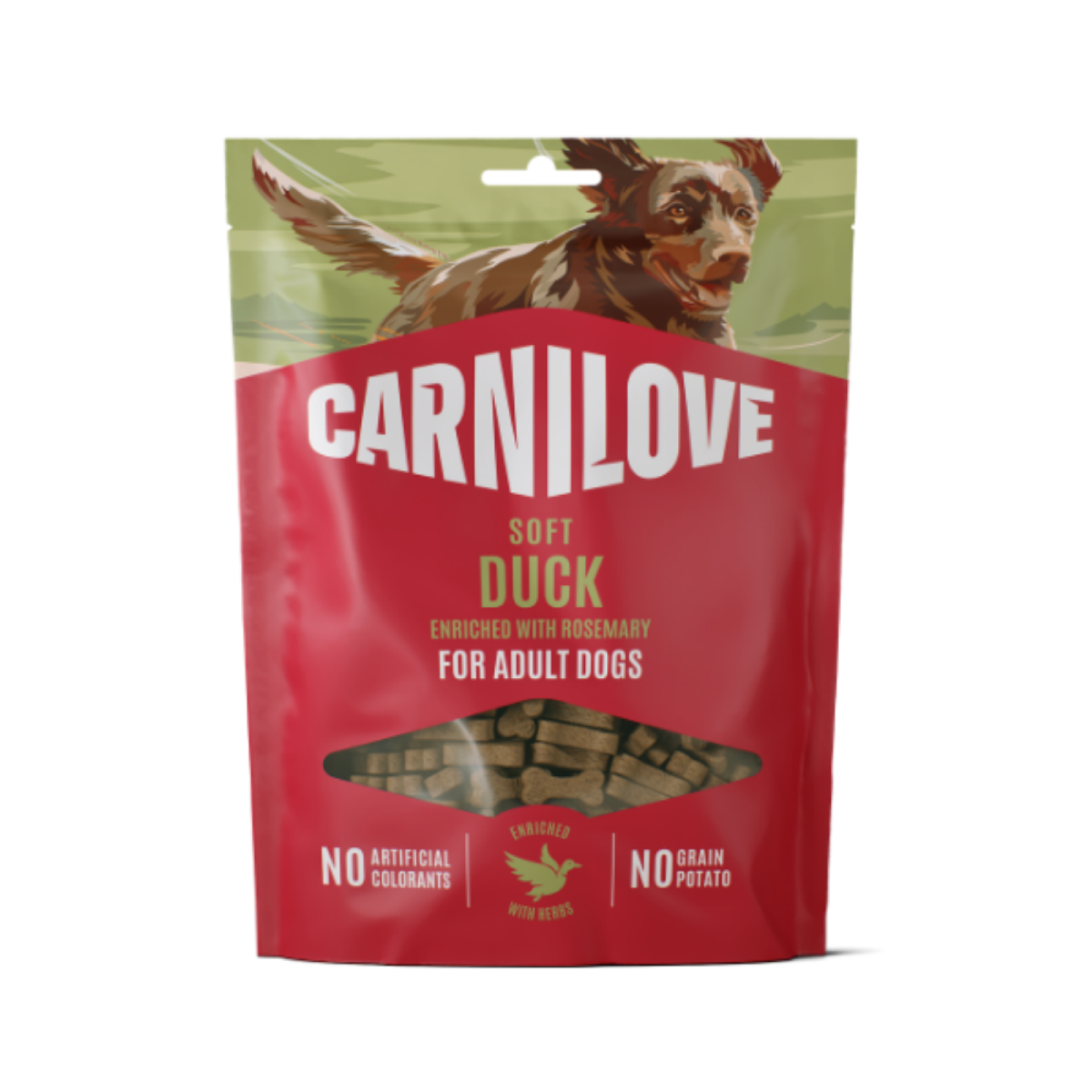 Carnilove Duck & Rosemary Adult Soft Dog Treat – 200g
