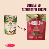 Carnilove Duck & Rosemary Adult Soft Dog Treat – 200g