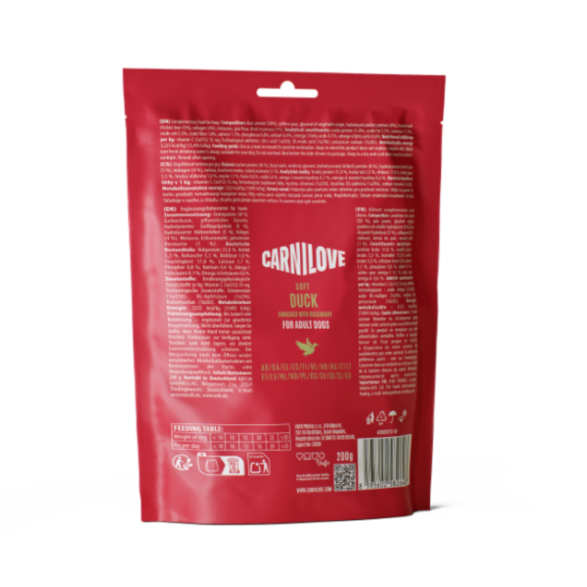 Carnilove Duck & Rosemary Adult Soft Dog Treat – 200g