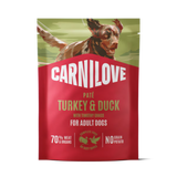 Carnilove Turkey & Duck with Timothy Grass Wet Dog Food Pouches - 12 x 300g