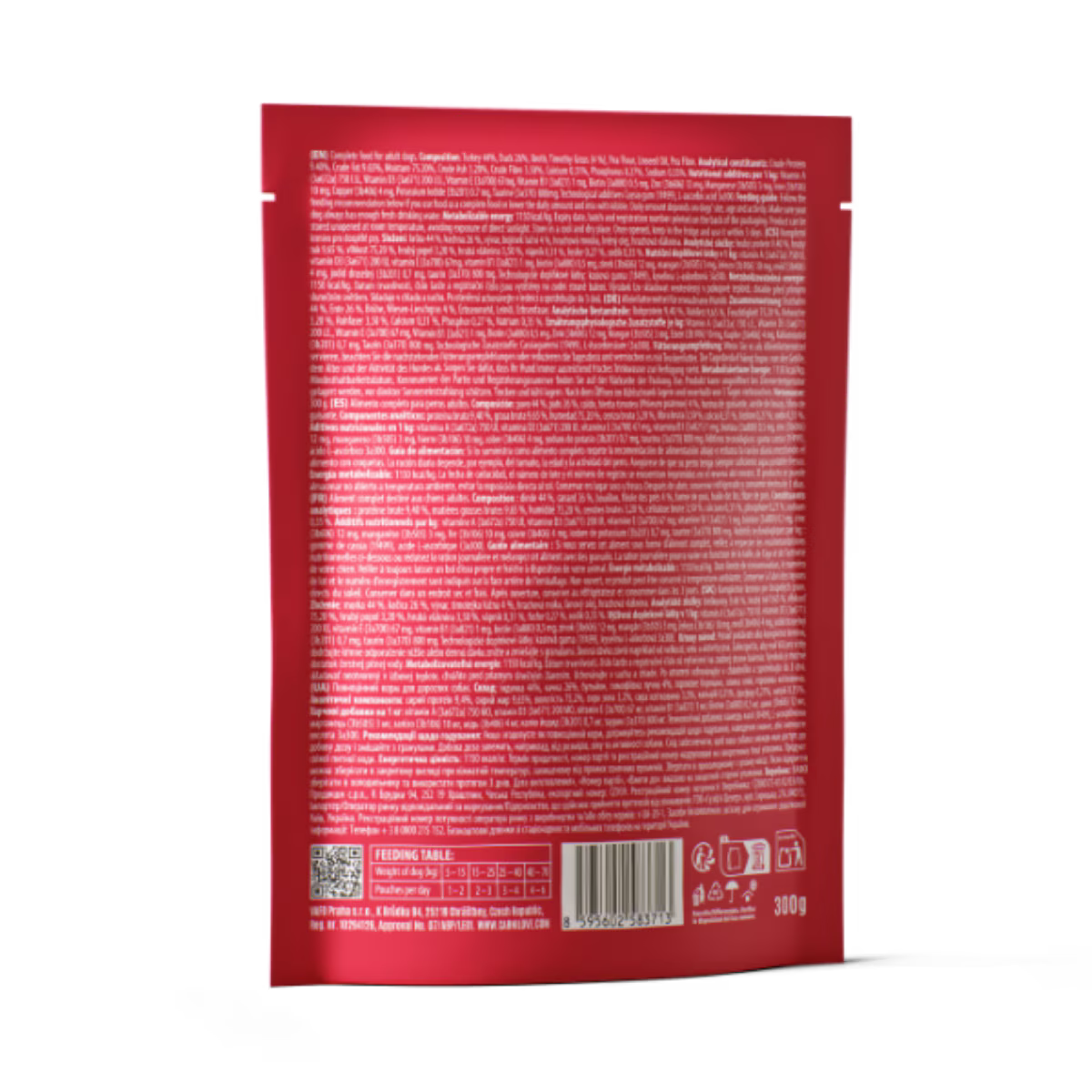 Carnilove Turkey & Duck with Timothy Grass Wet Dog Food Pouches - 12 x 300g