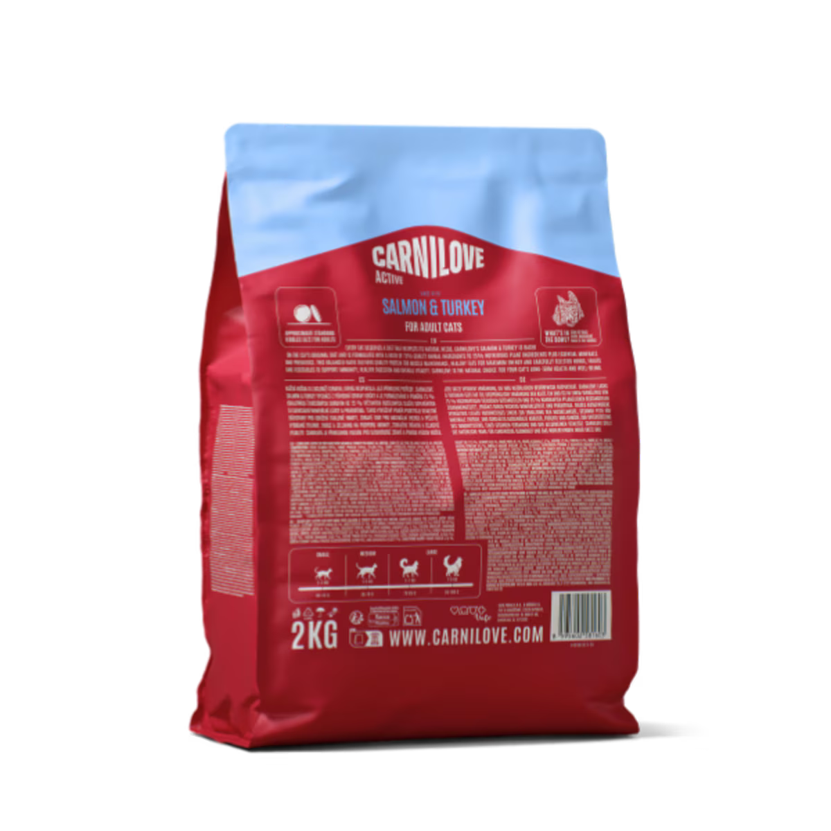 Carnilove Active Salmon & Turkey Adult Dry Cat Food – 2kg