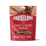 Carnilove Turkey & Rabbit Jerky Adult Dog Treats – 100g