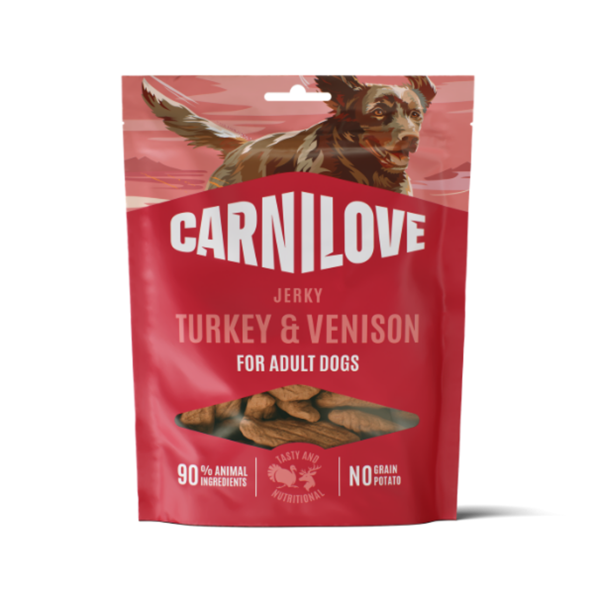 Carnilove Turkey & Venison Jerky Dog Treat -100g