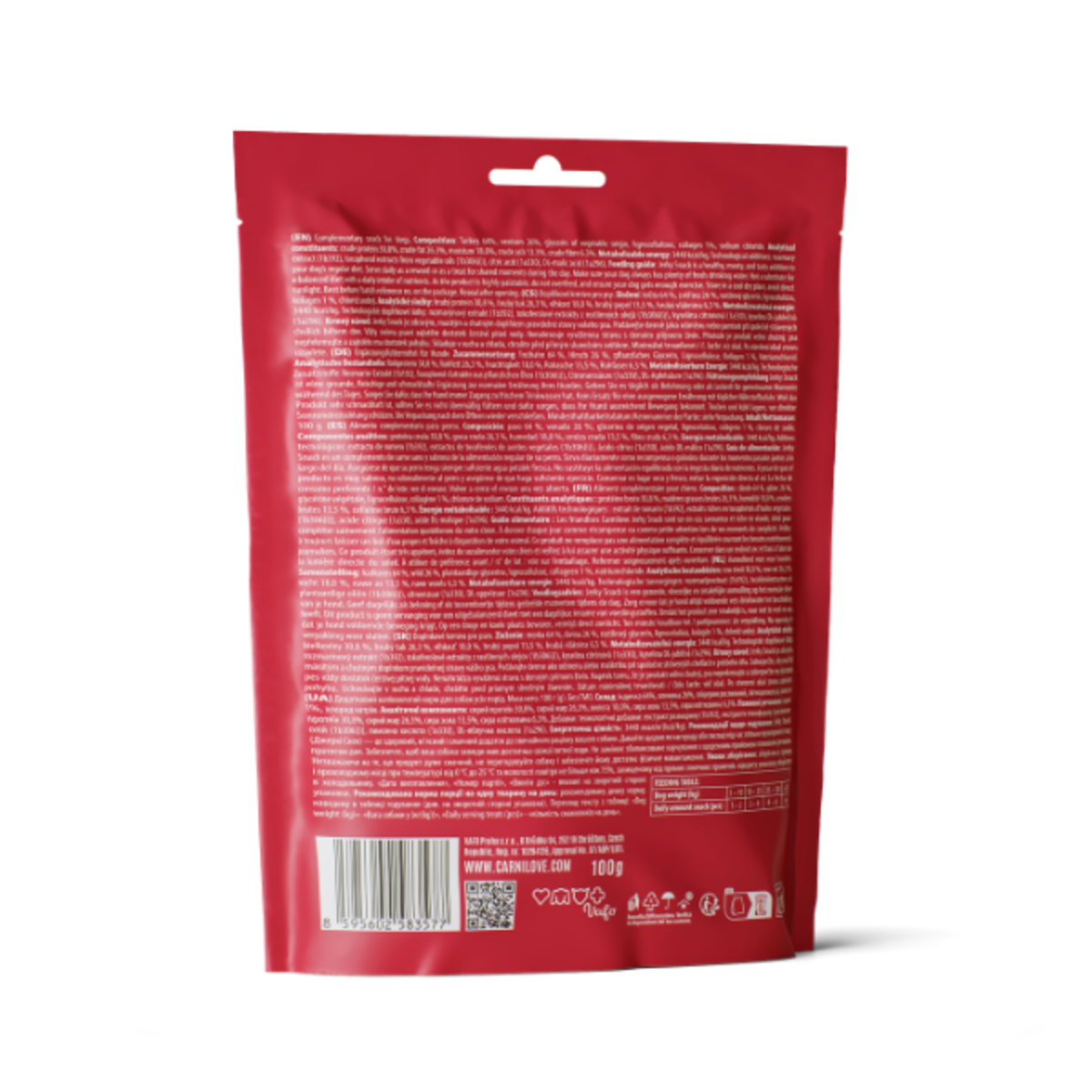 Carnilove Turkey & Venison Jerky Dog Treat -100g