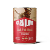 Carnilove Grain-Free Lamb & Wild Boar Dog Food Cans - 6 x 400g