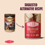 Carnilove Grain-Free Lamb & Wild Boar Dog Food Cans - 6 x 400g