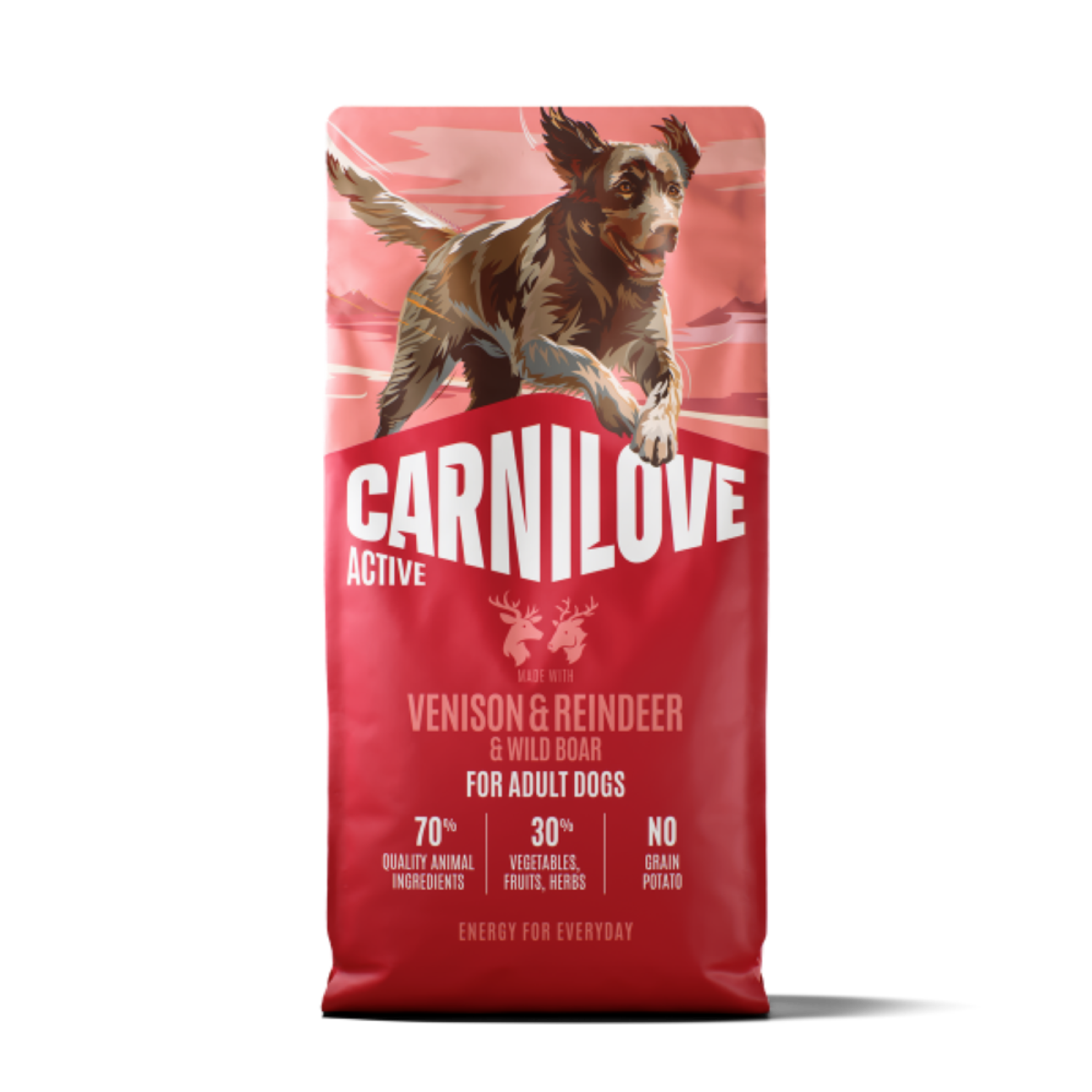 Carnilove Active Venison, Reindeer & Wild Boar Adult Dry Dog Food - 12kg