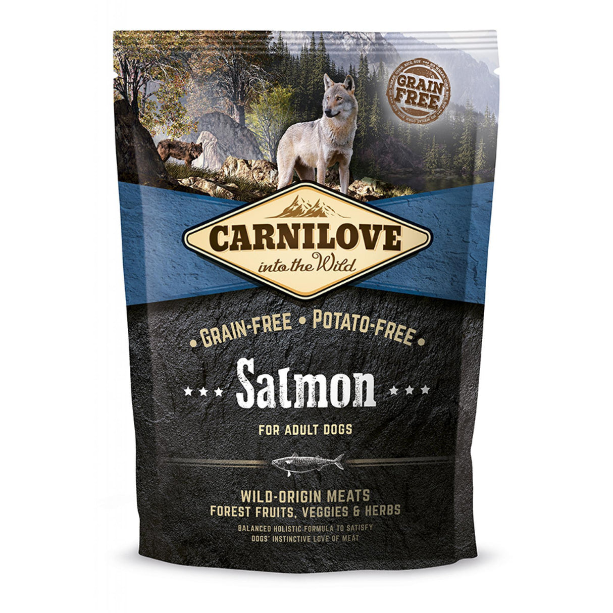 Carnilove Grain-Free Potato-Free Salmon Dry Food - 1.5kg