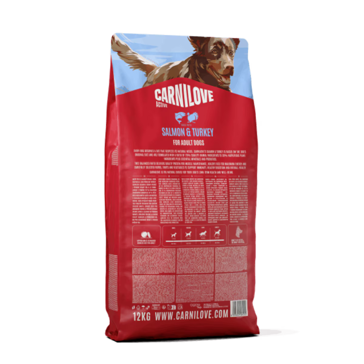 Carnilove Active Salmon & Turkey Adult Dry Dog Food – 12kg