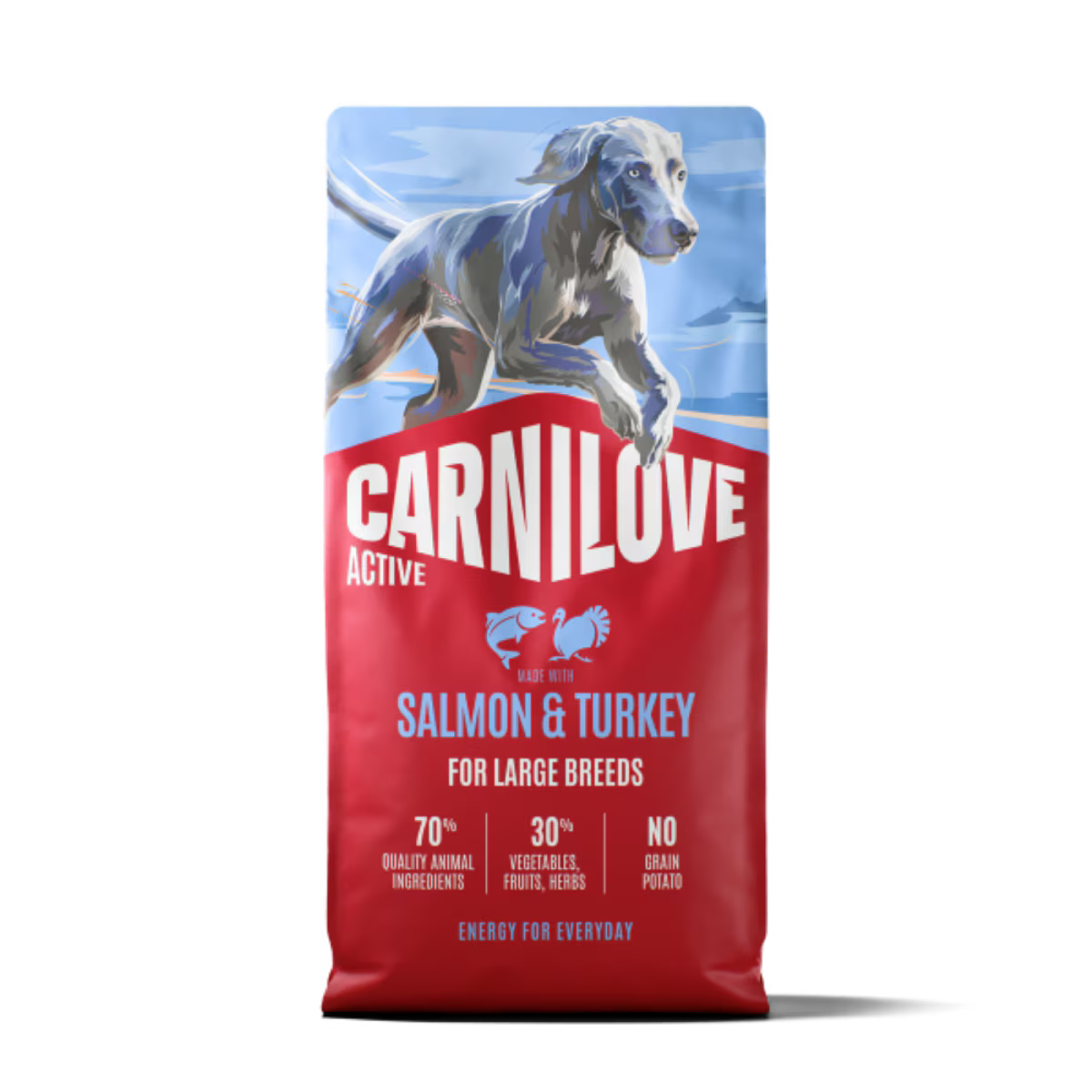 Carnilove Active Salmon & Turkey Large Breed Adult Dry Dog Food - 1.5kg