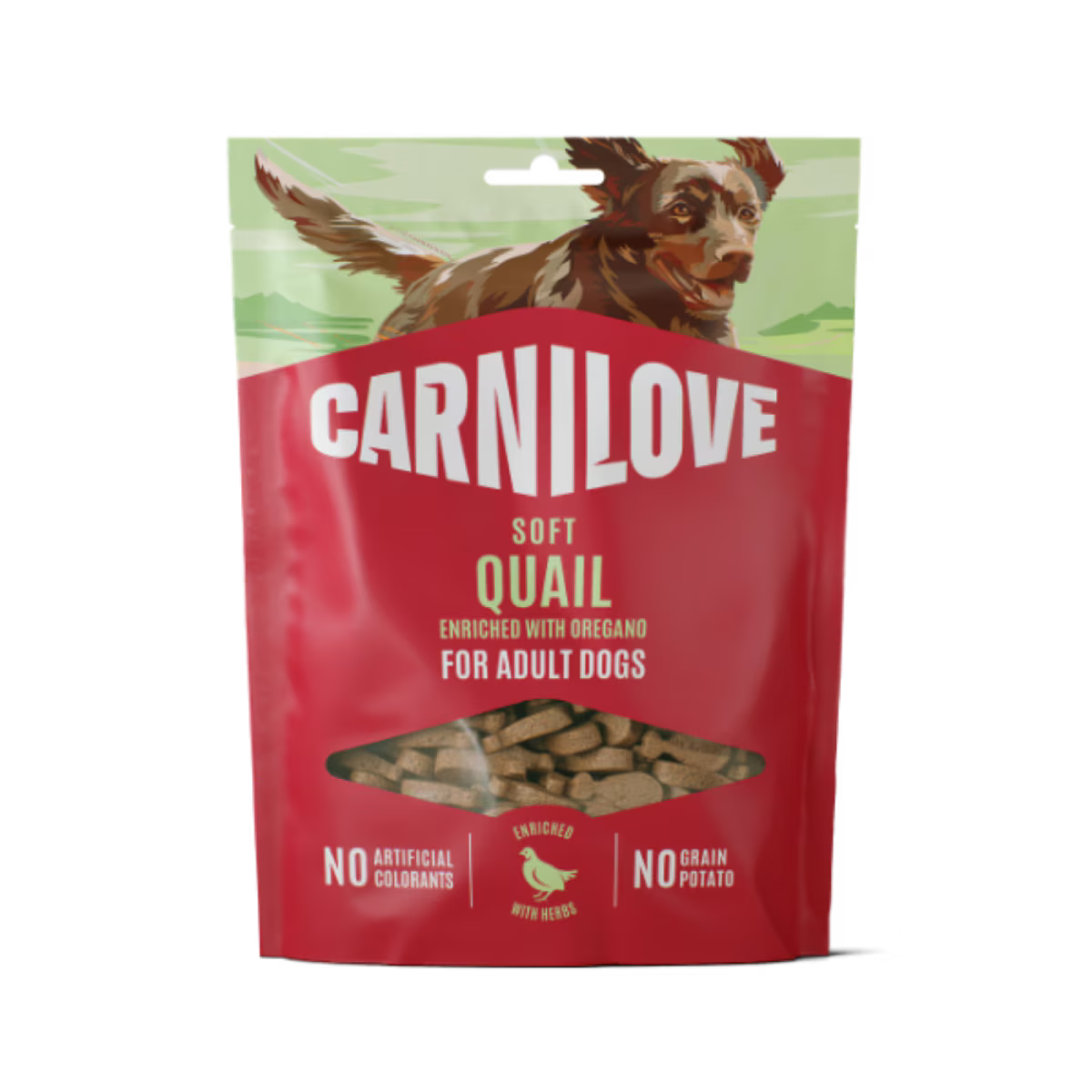 Carnilove Quail & Oregano Adult Soft Dog Treat – 200g